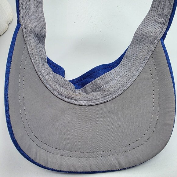 New Balance Performance Visor Unisex Adjustable Blue Running Athletic Sports Hat - Picture 6 of 7